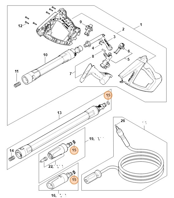 RDR N9,19x2,62-NBR90, Stihl 96459490020