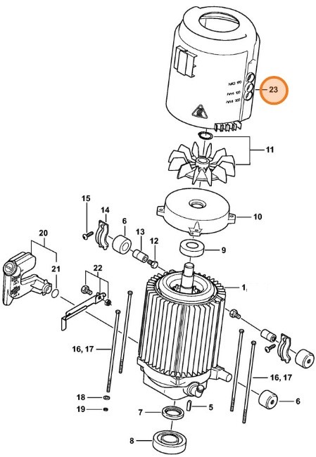 Pokrywa wentylatora, Stihl 47886060100