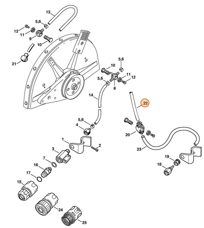 Wąż 195 mm, Stihl 42016781111