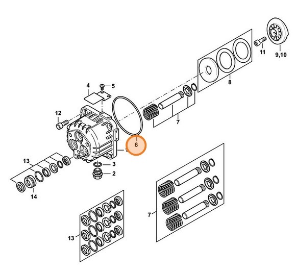 Okrągły pierścień uszczelniający N92x3, Stihl 96459458704