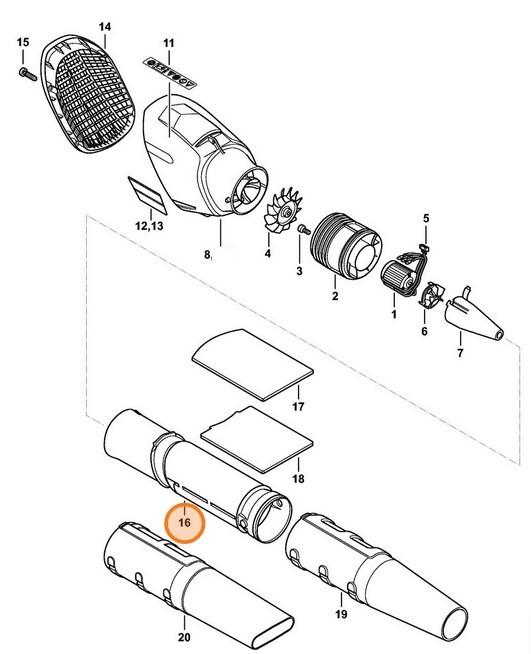 Rura dmuchawy, Stihl 48667015400