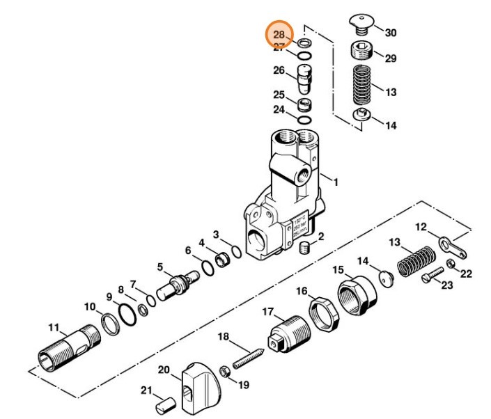 Pierścień oporowy 8,5-11x1, Stihl 96529451610