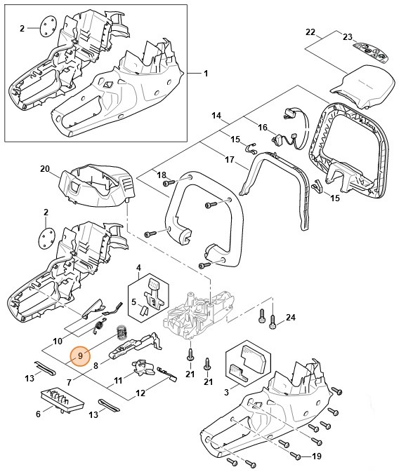 Sprężyna dociskowa, Stihl HA064356800