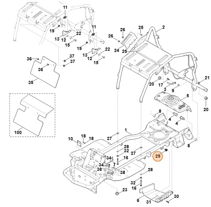 Przeciwległy element zatrzaskowy Snap-In, Stihl 00009520201
