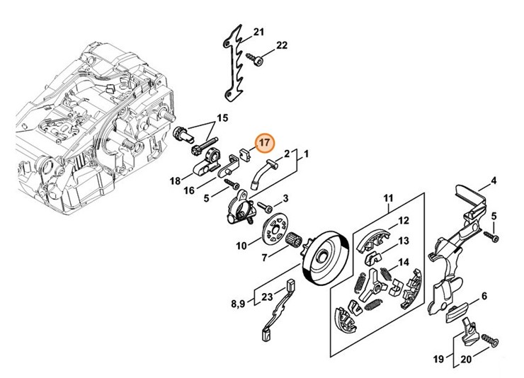 Element dociskowy, Stihl 11236641400