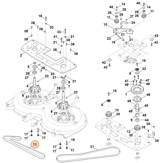 Pasek zębaty dwustronny, Stihl 61707640901