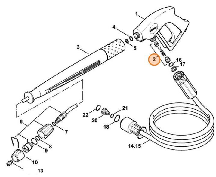 Zestaw uszczelek, Stihl 47310071055