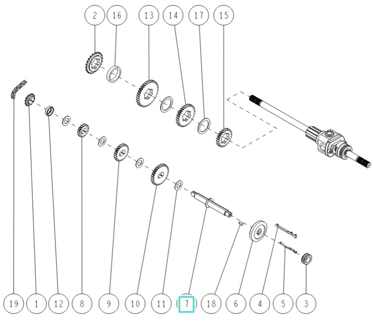 Wał B, Orec 80-1035-122-00