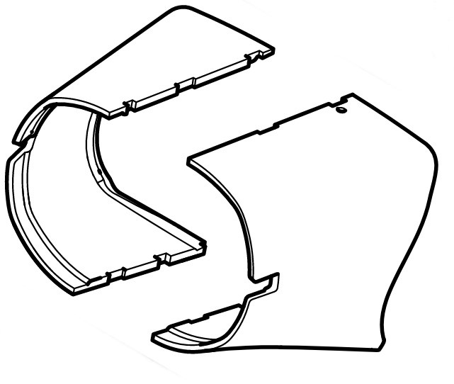 Zestaw wkładek tłumiących, Stihl BA040071000