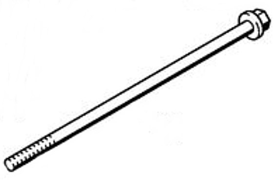 Śruba z łbem sześciokątnym M4x107, Stihl 47216082100