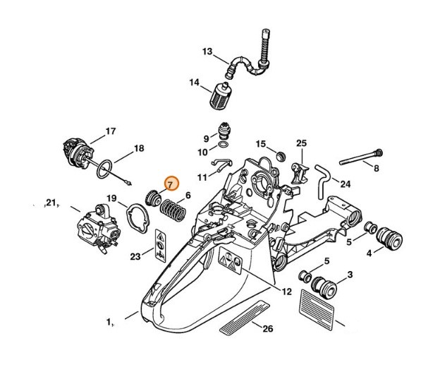 Zatyczka antywibracyjna, Stihl 11337922900