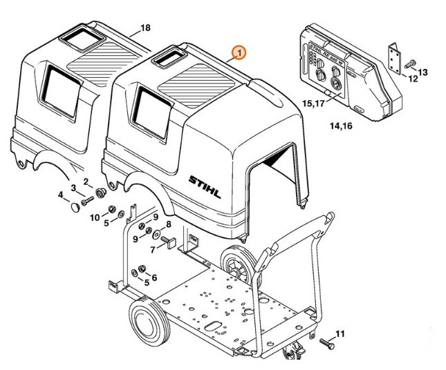 Pokrywa, Stihl 47067002101