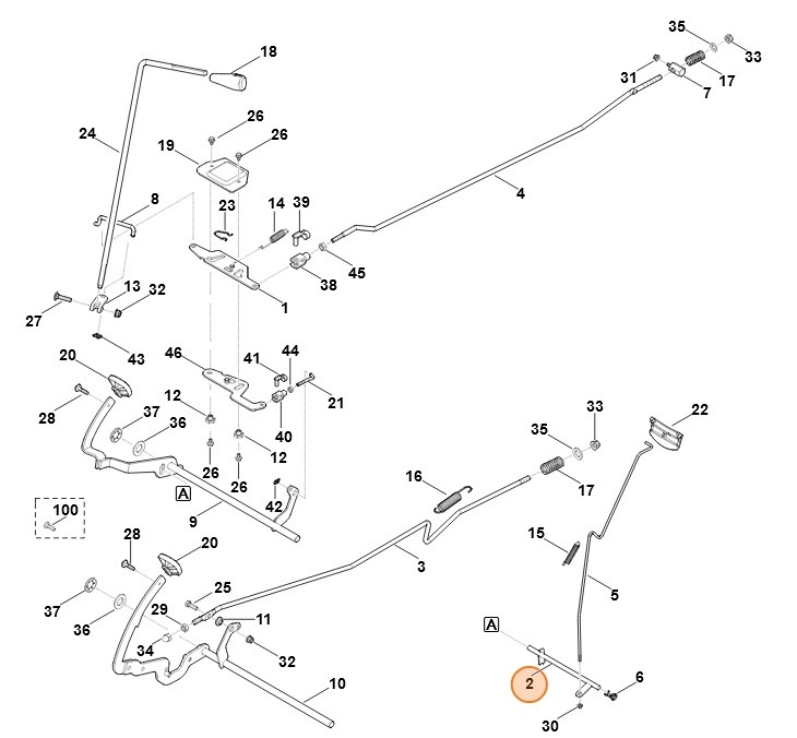 Cięgno sztywne, Stihl 61407006100
