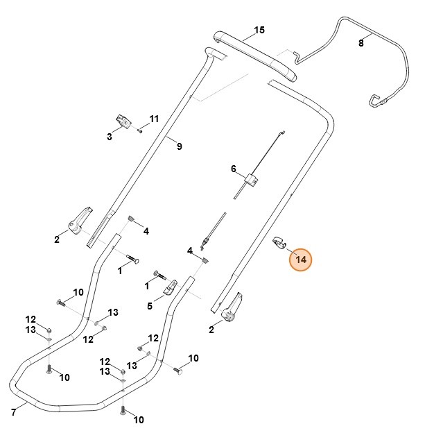 Uchwyt cięgna, Stihl 00007033101