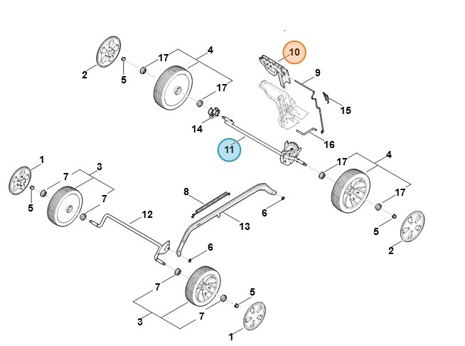 Dźwignia aktywizująca, Stihl WA217914800