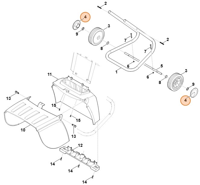 Kołpak koła, Stihl 61007040300