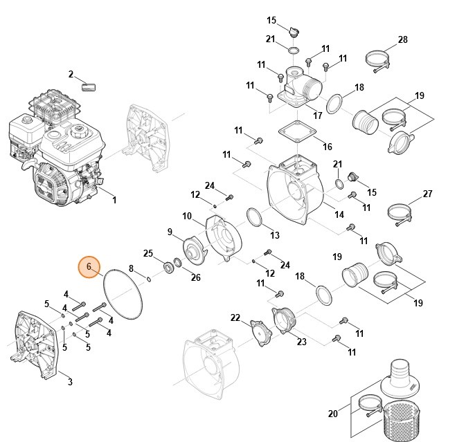 Pierścień uszczelniający, Stihl VB047092000