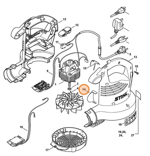 Sterowanie przepływem powietrza, Stihl 48117610800