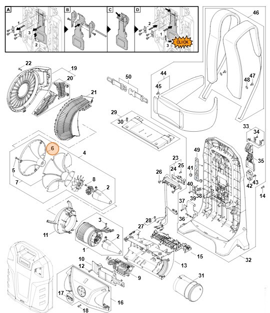 Stożek wlotu, Stihl BA037700800