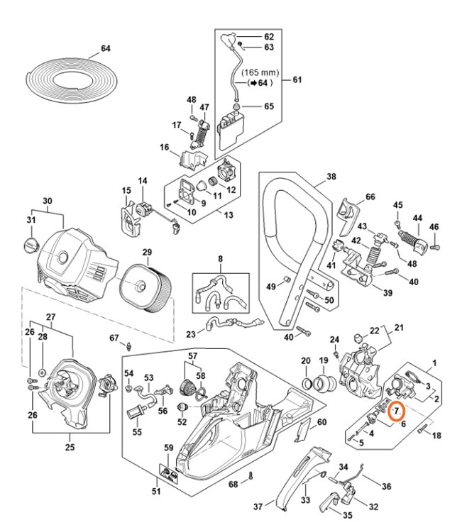 Zestaw uszczelek, Stihl 11470071001