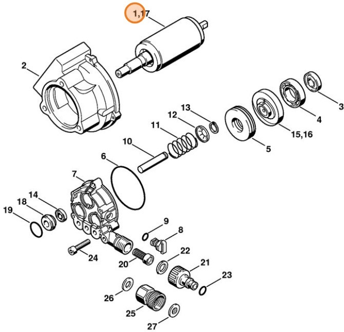 Wirnik, Stihl 47216001100