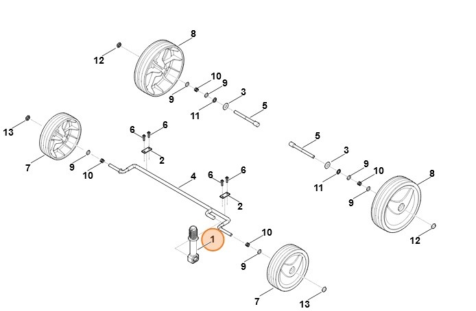 Wrzeciono regulacji wysokości, Stihl 62917031000