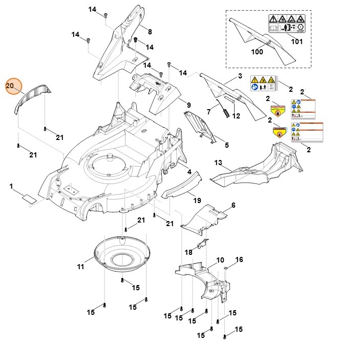 Listwa ochronna prawa, Stihl 63747067305