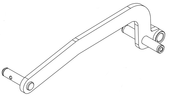 Ramię łącznika tylnego (L) , Orec 0329-5040H