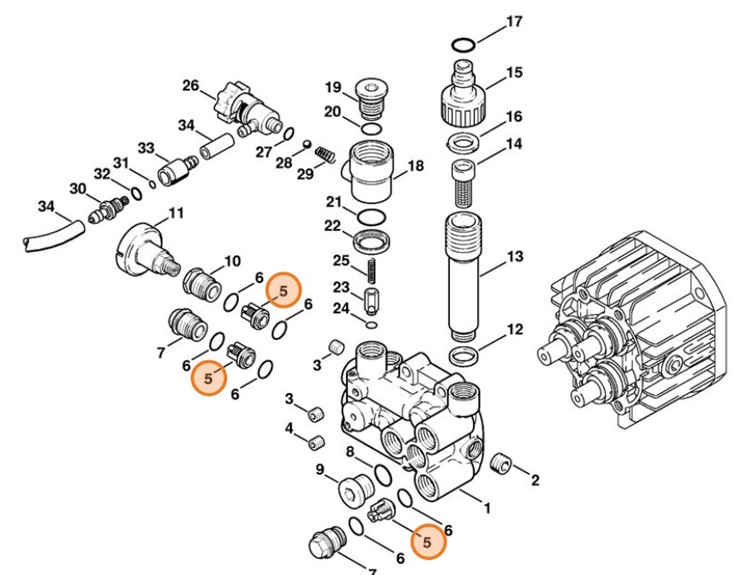 Zestaw zaworów, Stihl 47317006250