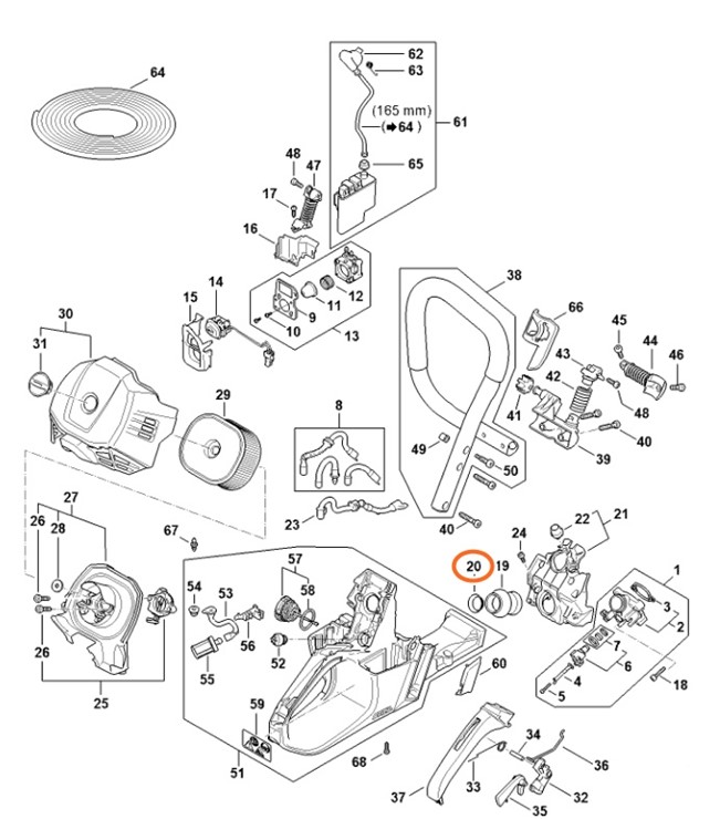 Tulejka, Stihl 11471411805
