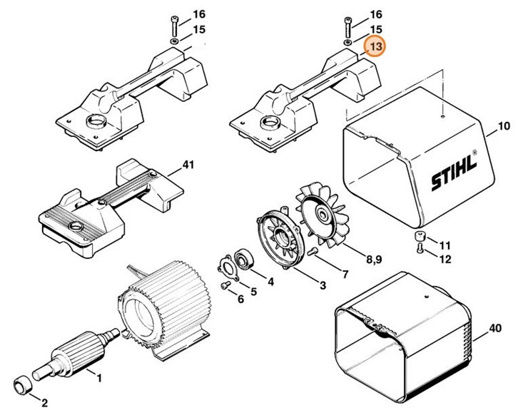 Uchwyt nośny, Stihl 47037915705