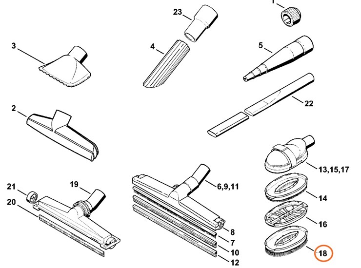 Wymienna szczotka-zgrzebłoStihl 49015044200