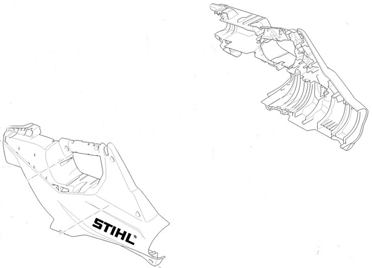 Korpus rękojeści, Stihl BA027901000