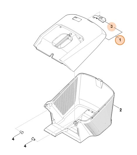 Kosz na ściętą trawę, Stihl WA427602100