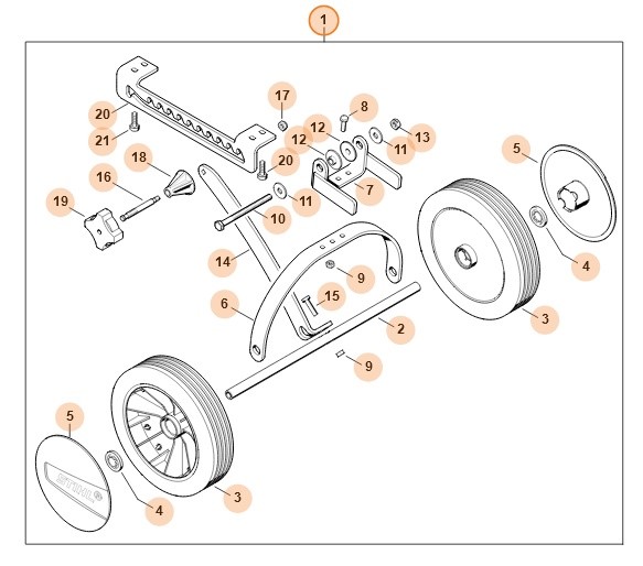 Zestaw kół, Stihl 46010071008