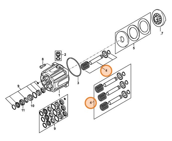 Zestaw tłoka, Stihl 47887607001