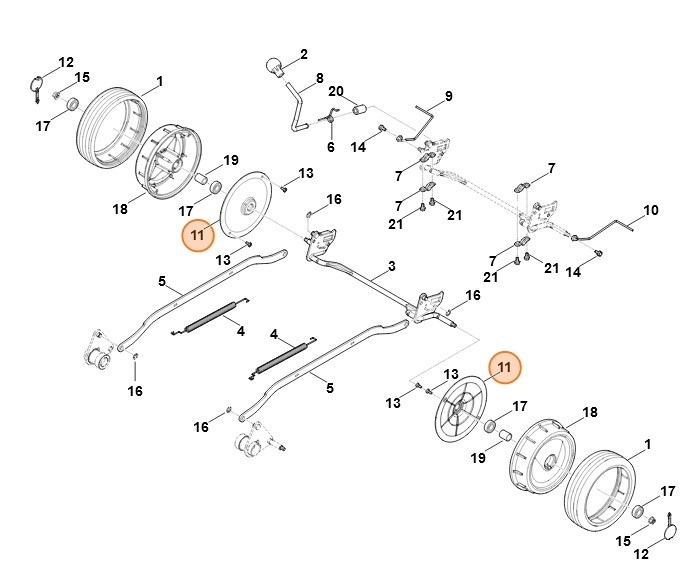 Pokrywa wewnątrz, Stihl 63787043610