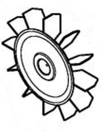 Koło łopatkowe wentylatora, Stihl 47716073000