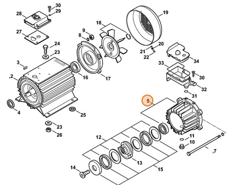 Obudowa napędu, Stihl 47807011100