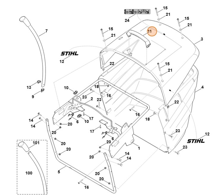 Uchwyt, Stihl 61707910200