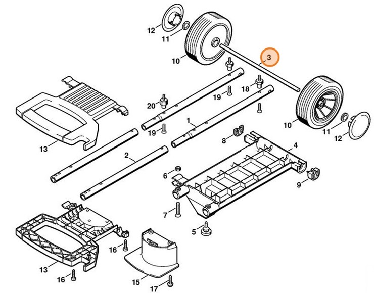 Oś, Stihl 47177917000