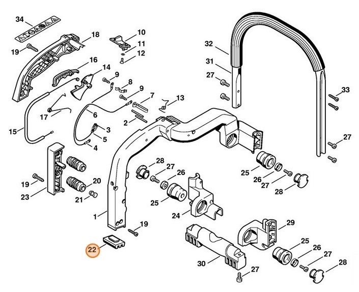 Amortyzator gumowy, Stihl 42217929300