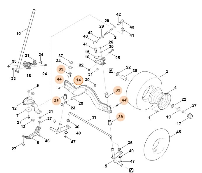Oś, Stihl 61657002407