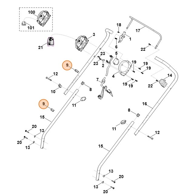 Uchwyt cięgna, Stihl 63117033110