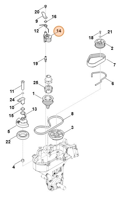 Dźwignia naprężająca, Stihl 62417405385
