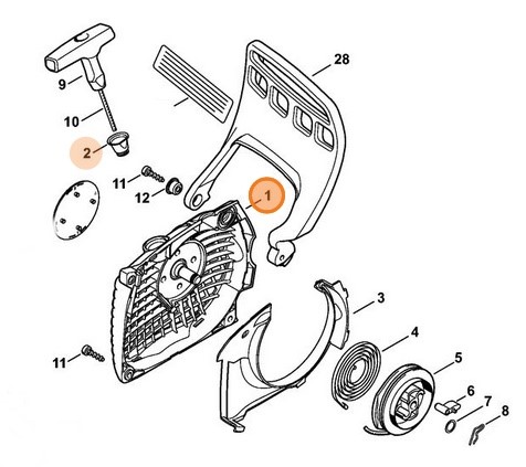 Obudowa wentylatora, Stihl 11410801801