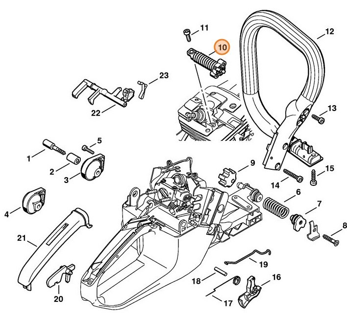 Sprężyna AV, Stihl 11357908300