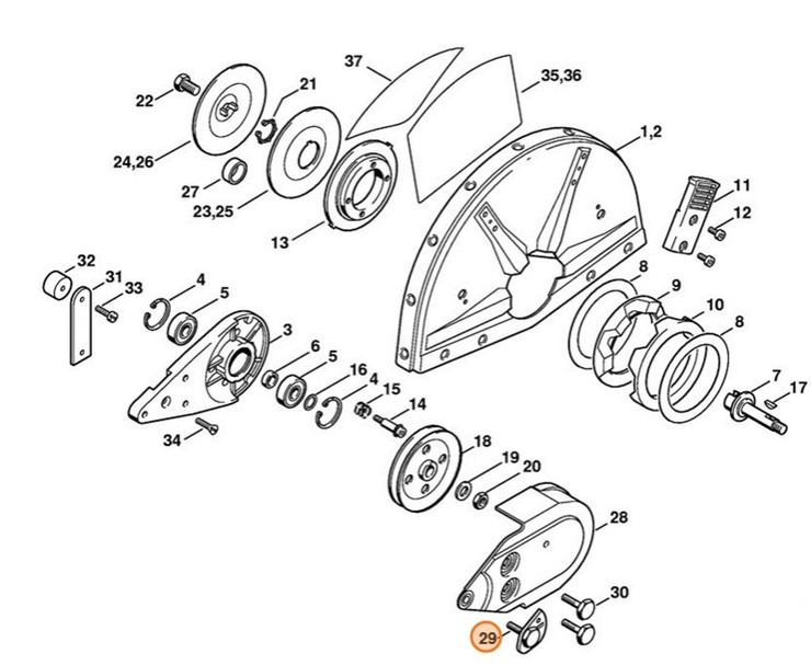 Śruba napinająca, Stihl 42017609500