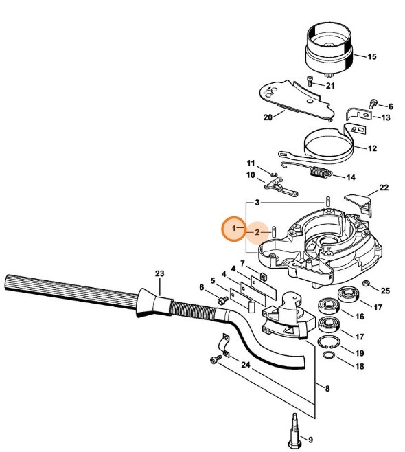 Obudowa sprzęgła, Stihl 43131600602