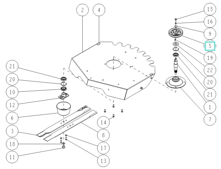 Koło pasowe, Orec 80-1415-571-10